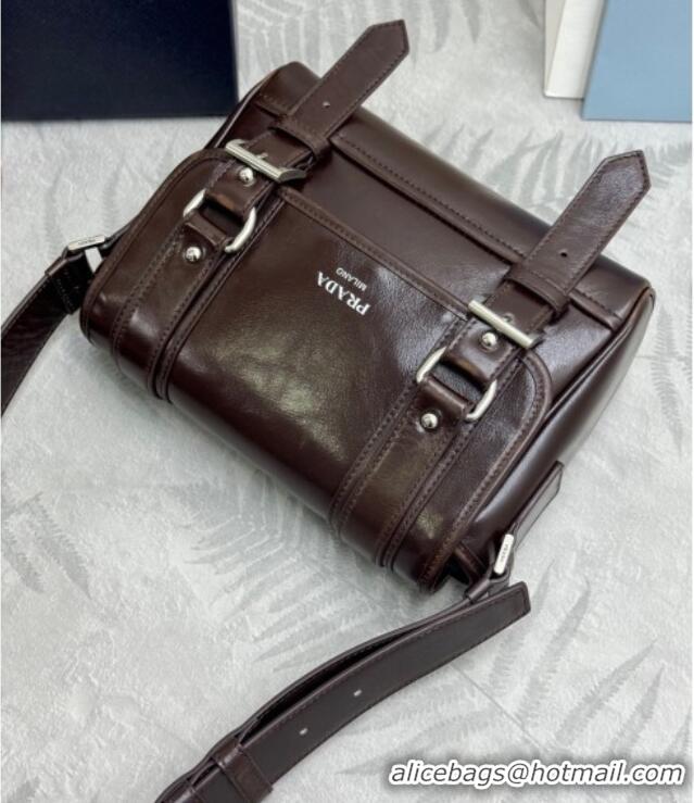 Market Sells Prada Mens Leather shoulder bag 2VD078 Coffee Brown 2025
