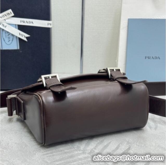 Market Sells Prada Mens Leather shoulder bag 2VD078 Coffee Brown 2025