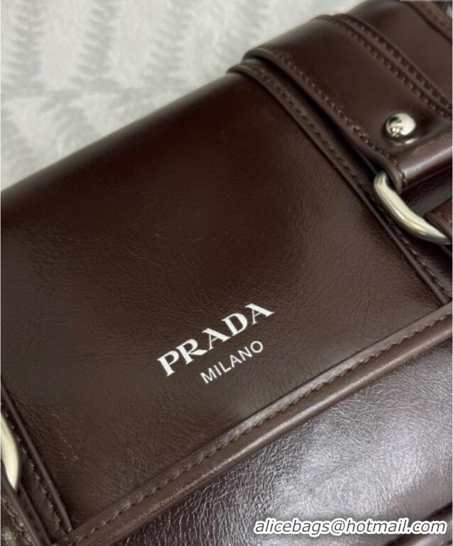 Market Sells Prada Mens Leather shoulder bag 2VD078 Coffee Brown 2025