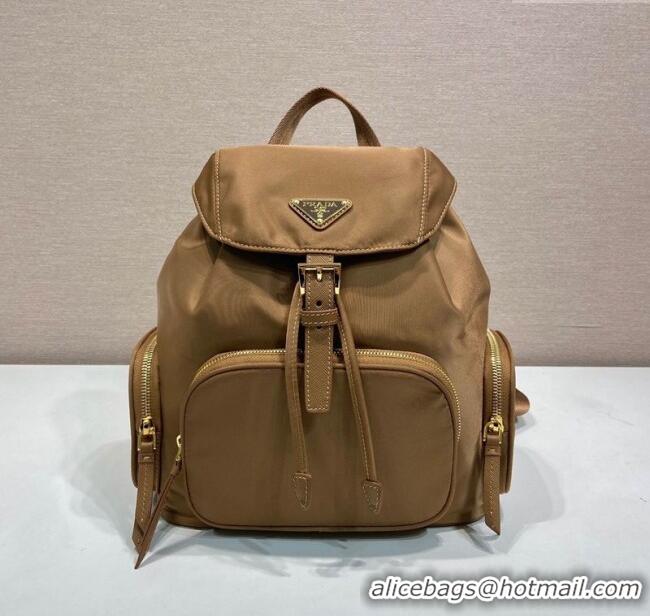 Super Quality Prada Small Re-Nylon backpack bag 1BZ081 Brandy Brown 2025