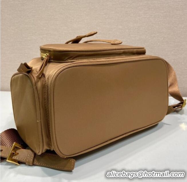 Super Quality Prada Small Re-Nylon backpack bag 1BZ081 Brandy Brown 2025
