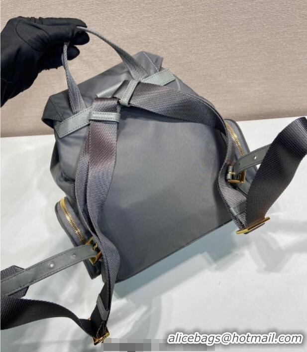 Well Crafted Prada Small Re-Nylon backpack bag 1BZ081 Grey 2025