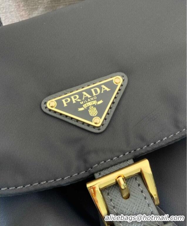 Well Crafted Prada Small Re-Nylon backpack bag 1BZ081 Grey 2025