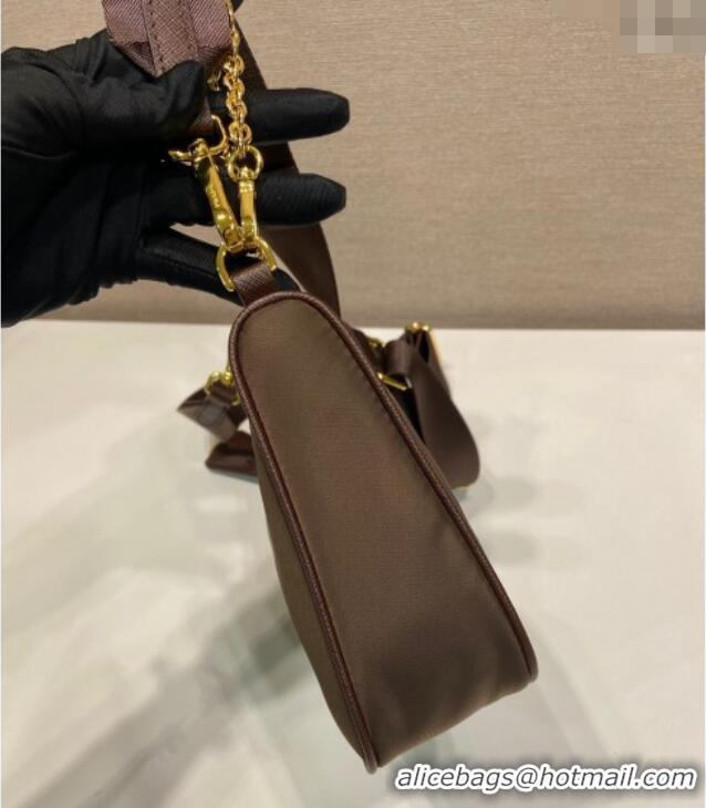 Reasonable Price Prada Re-Edition 2005 Saffiano leather bag 1BH204 Burnt Brown 2025