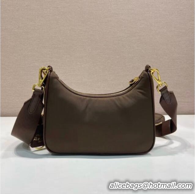 Reasonable Price Prada Re-Edition 2005 Saffiano leather bag 1BH204 Burnt Brown 2025