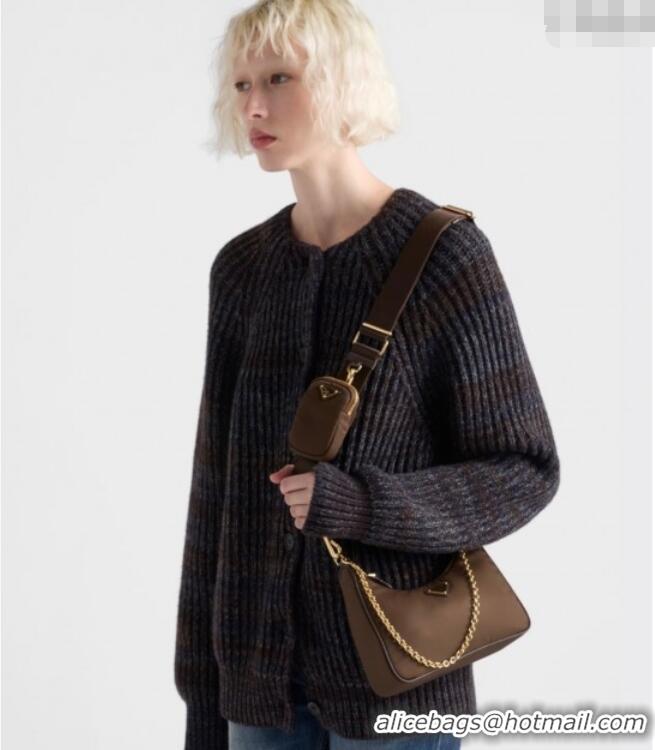 Reasonable Price Prada Re-Edition 2005 Saffiano leather bag 1BH204 Burnt Brown 2025