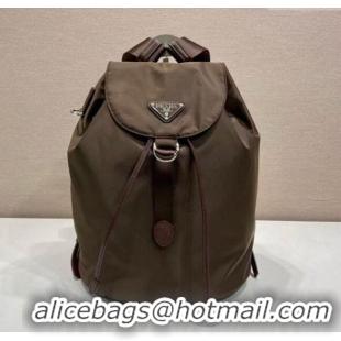 Super Quality Prada Nylon backpack bag 1BZ0197 Burnt Brown 2025