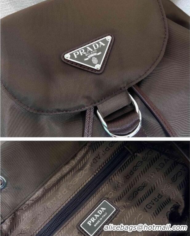 Super Quality Prada Nylon backpack bag 1BZ0197 Burnt Brown 2025