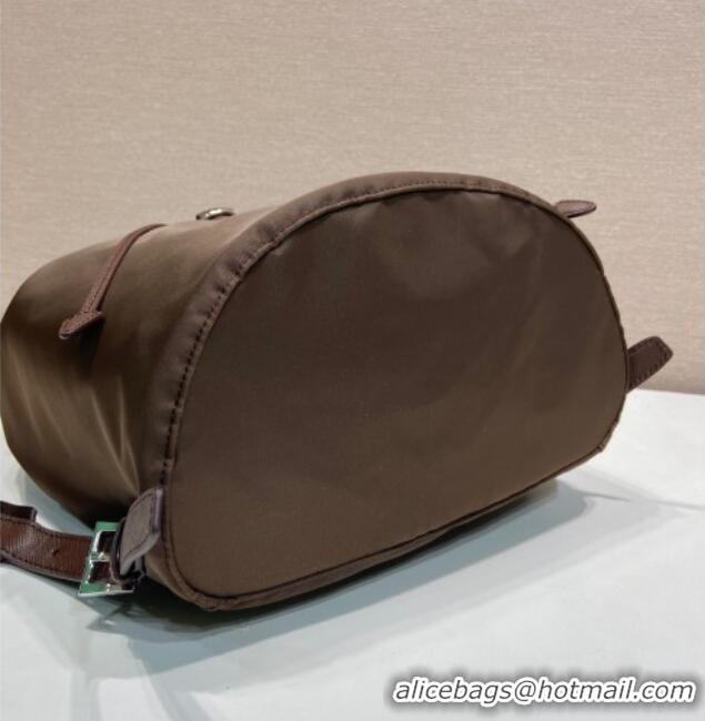 Super Quality Prada Nylon backpack bag 1BZ0197 Burnt Brown 2025