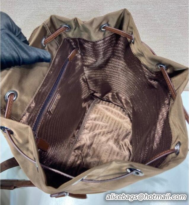 Super Quality Prada Nylon backpack bag 1BZ0197 Burnt Brown 2025