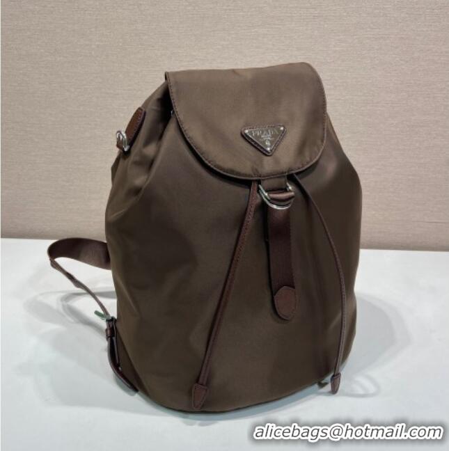 Super Quality Prada Nylon backpack bag 1BZ0197 Burnt Brown 2025