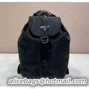 Luxury Discount Prada Nylon backpack bag 1BZ0197 Black 2025
