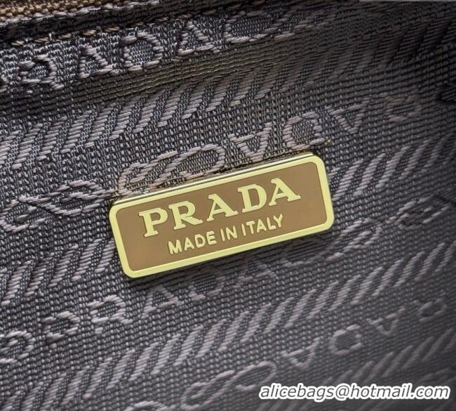 Luxury Cheap Prada Re-Edition Saffiano leather mini bag 1BC204 Brown 2025