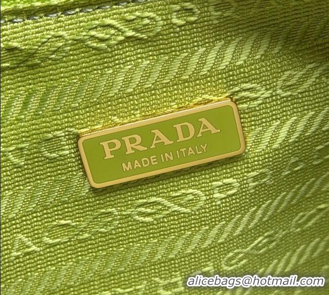 Top Grade Prada Re-Edition Saffiano leather mini bag 1BC204 Green 2025