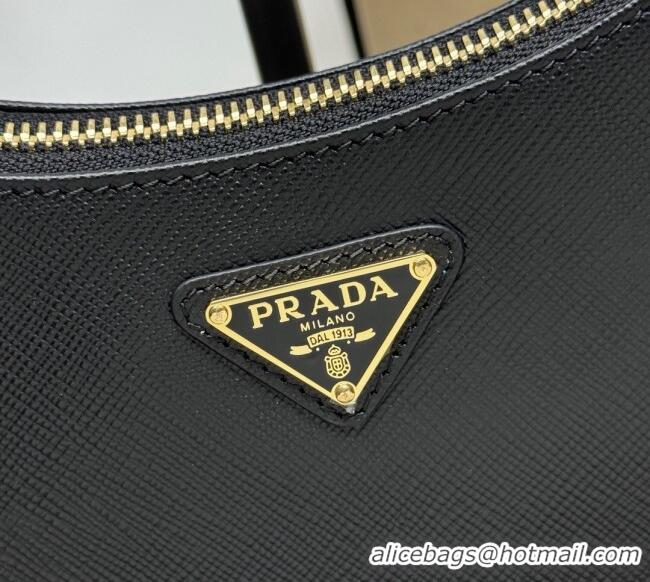 Affordable Price Prada Re-Edition Saffiano leather mini bag 1BC204 Black 2025