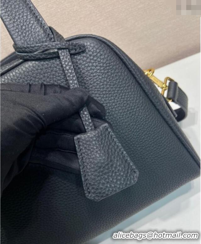 Best Price Prada Small leather top-handle bag 1BB149 Black 2025