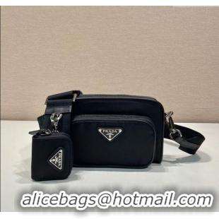 Good Taste Prada Re-Nylon shoulder bag 2VH172 Black 2025