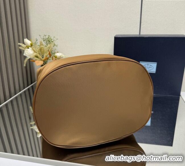 Famous Brand Prada Mens Mariner medium Re-Nylon tote bag 2VG133 Brandy Brown 2025