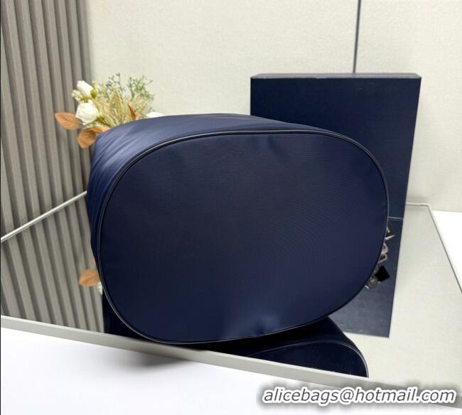 Good Taste Prada Mens Mariner medium Re-Nylon tote bag 2VG133 Baltic Blue 2025