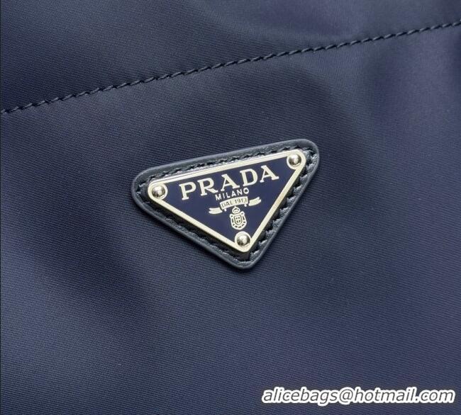 Good Taste Prada Mens Mariner medium Re-Nylon tote bag 2VG133 Baltic Blue 2025