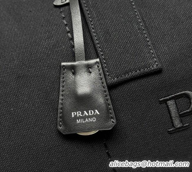 Big Discount Prada Mens Canvas duffle bag 2VC051 Black 2025