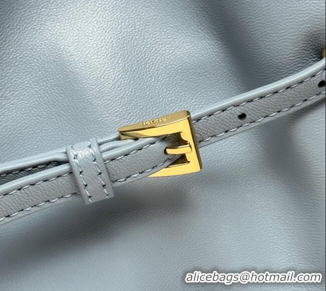 Buy Fashionable Prada Dada small nappa leather bag 1BG586 Light Blue 2025