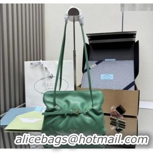 Famous Brand Prada Dada small nappa leather bag 1BG586 Green 2025