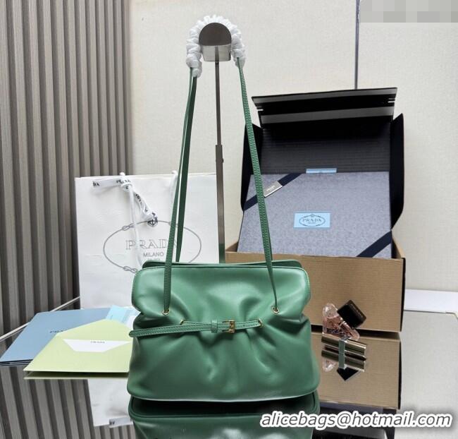 Famous Brand Prada Dada small nappa leather bag 1BG586 Green 2025