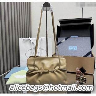 Luxury Discount Prada Dada small nappa leather bag 1BG586 Beige 2025