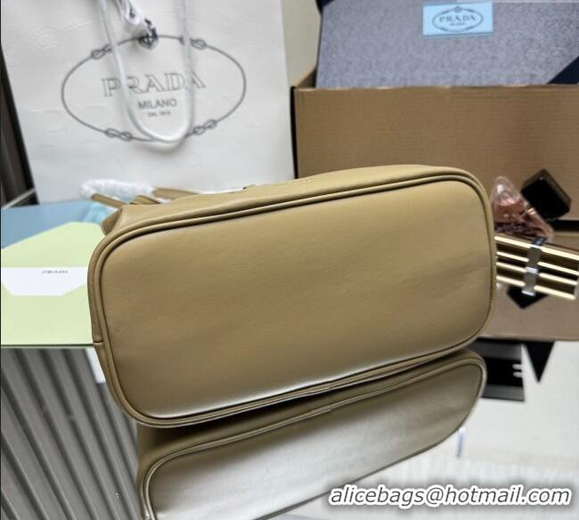 Luxury Discount Prada Dada small nappa leather bag 1BG586 Beige 2025