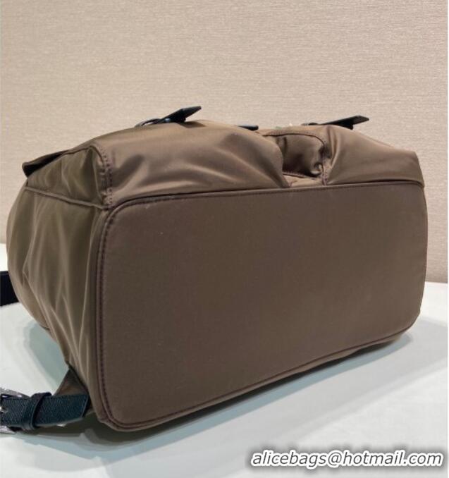 Top Grade Prada Mens Re-Nylon backpack bag 2VZ110 Burnt Brown 2025
