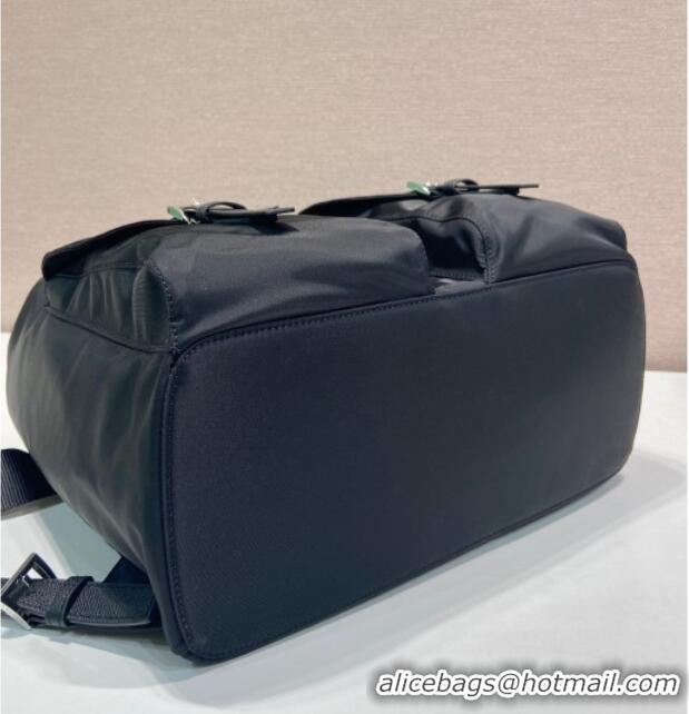 Luxury Cheap Prada Mens Re-Nylon backpack bag 2VZ110 Black 2025