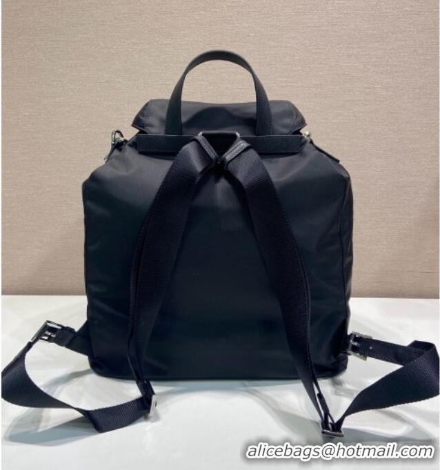 Luxury Cheap Prada Mens Re-Nylon backpack bag 2VZ110 Black 2025