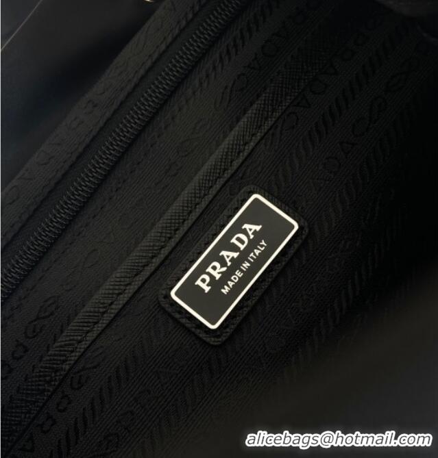 Luxury Cheap Prada Mens Re-Nylon backpack bag 2VZ110 Black 2025