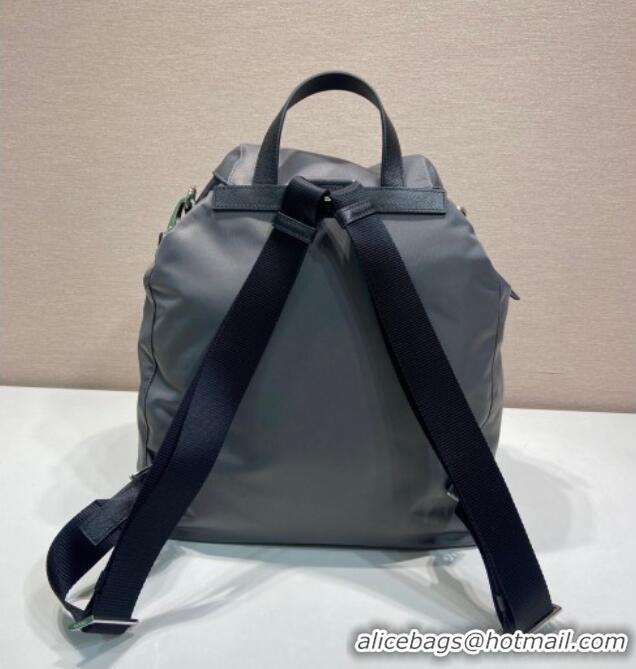 Best Quality Prada Mens Re-Nylon backpack bag 2VZ110 Grey 2025