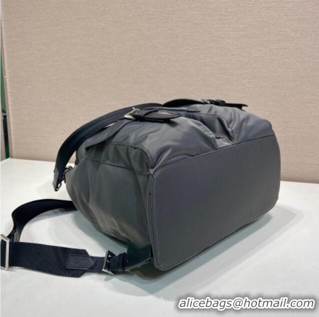 Best Quality Prada Mens Re-Nylon backpack bag 2VZ110 Grey 2025