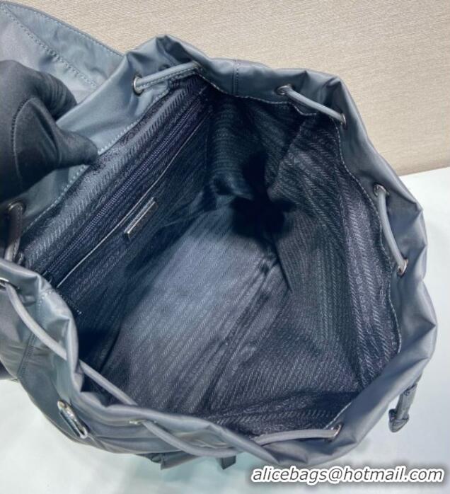 Best Quality Prada Mens Re-Nylon backpack bag 2VZ110 Grey 2025