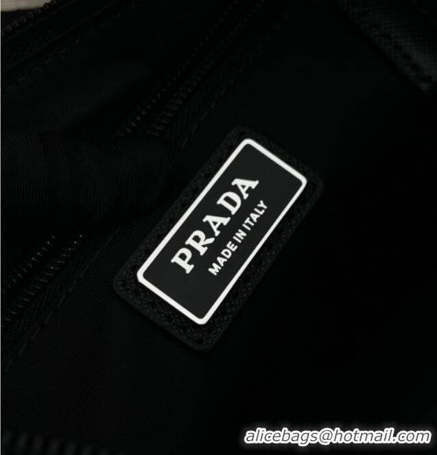 Market Sells Prada Mens Medium Re-Nylon and Saffiano leather shoulder bag 2VH192 Black 2025