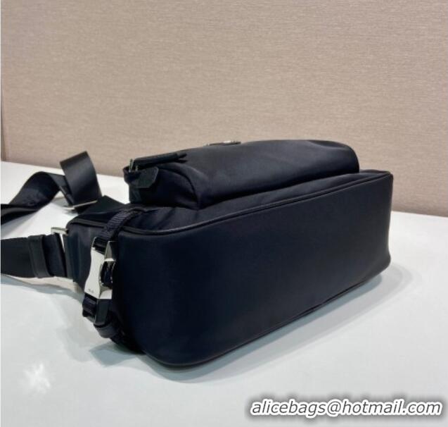 Market Sells Prada Mens Medium Re-Nylon and Saffiano leather shoulder bag 2VH192 Black 2025