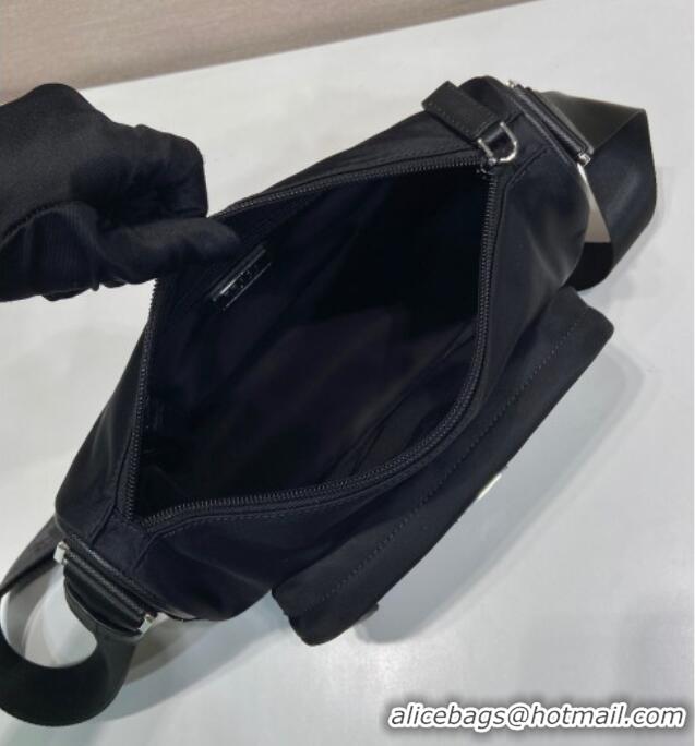 Market Sells Prada Mens Medium Re-Nylon and Saffiano leather shoulder bag 2VH192 Black 2025