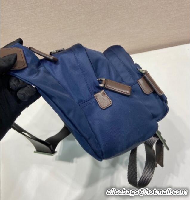 Super Quality Prada Speedrock Re-Nylon and leather shoulder bag 2VH201 Blue 2025