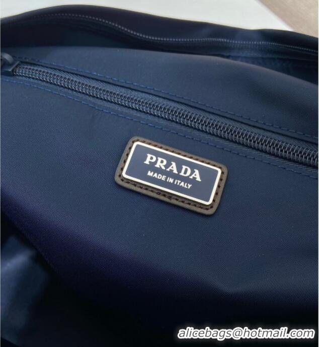 Super Quality Prada Speedrock Re-Nylon and leather shoulder bag 2VH201 Blue 2025