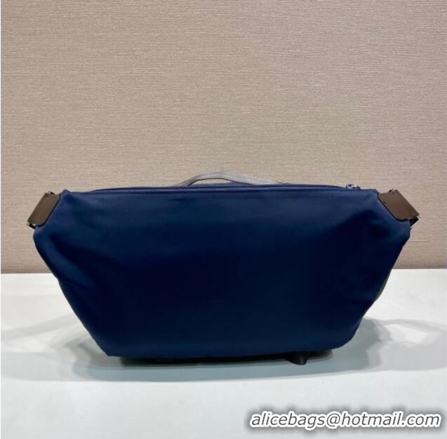 Super Quality Prada Speedrock Re-Nylon and leather shoulder bag 2VH201 Blue 2025