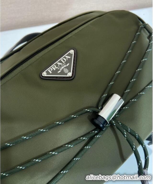 Market Sells Prada Speedrock Re-Nylon and leather shoulder bag 2VH201 Green 2025