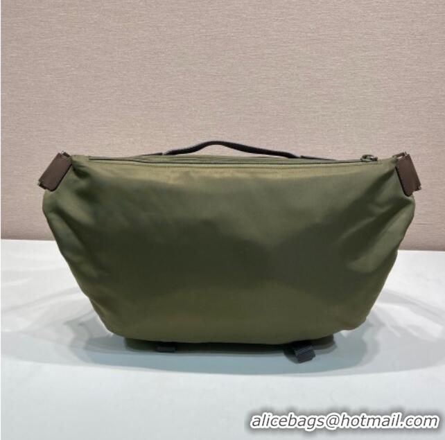 Market Sells Prada Speedrock Re-Nylon and leather shoulder bag 2VH201 Green 2025