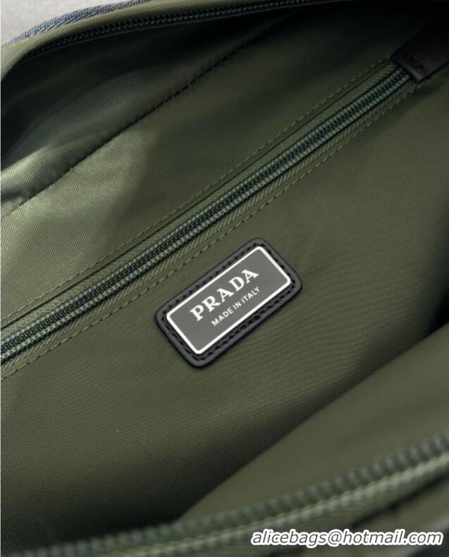 Market Sells Prada Speedrock Re-Nylon and leather shoulder bag 2VH201 Green 2025
