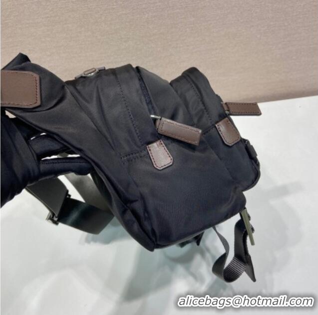 Most Popular Prada Speedrock Re-Nylon and leather shoulder bag 2VH201 Black 2025