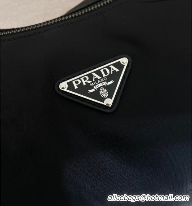 Best Quality Prada Mens Explore Re-Nylon and leather bag 2VH204 Black 2025