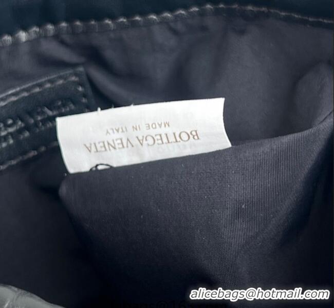 New Fashion Bottega Veneta Small Dustbag in Intrecciato Leather 816987 Blue/White Stripes 2025