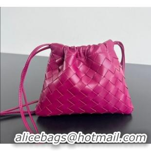 Luxury Cheap Bottega Veneta Small Dustbag in Intrecciato Leather 816987 Cinnabar Red 2025